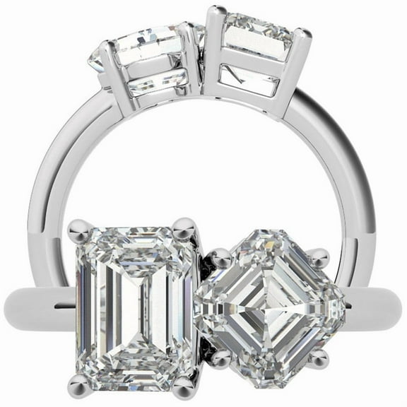 Auory Elegant and Symbolic Love Ring in White Gold Plated for Lover