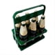 thumbnail image 1 of Soporte para de Cerveza Plegable de 6 Orificios, Estante para Almacenamiento de Vino de Uso Portátil con Asa, Contenedor para Bebidas en Barra Verde, 1 of 5