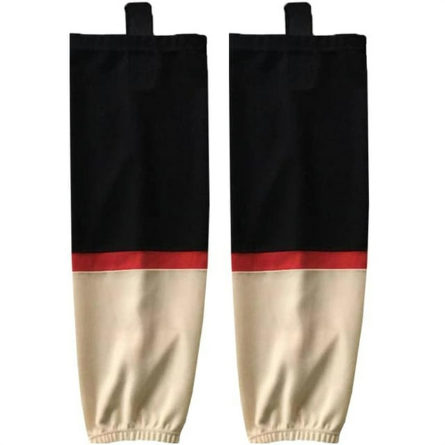Unisex Black Series Ice Hockey Socks For Men and Youth Team Color Stitched Socks