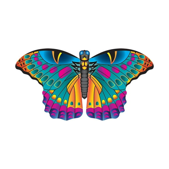 Cerf-volant papillon en nylon X Kites, 34 pouces de large, prêt à voler - Turquoise Cerf-volant papillon