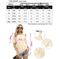 thumbnail image 6 of MURMUREY Women's One Off Shoulder Tops Short Sleeve Casual Blouses Summer Solid Color Tie Knot Shirt Top, 6 of 6
