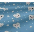 thumbnail image 6 of oneOone Viscose Jersey Light Blue Fabric Teeth Sewing Fabric By The Yard Printed Diy Clothing Sewing Supplies 60 Inch Wide, 6 of 7
