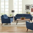 thumbnail image 3 of Gano 2-piece Sloped Arm Living Room Set Navy Blue, 3 of 5