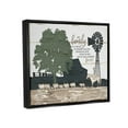 thumbnail image 3 of Stupell Industries Our Family Is A Circle of Strength Farm Homestead Silhouette Jet Black Framed Floating Canvas Wall Art, 16x20, by Jennifer Pugh, 3 of 6