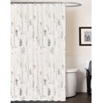 thumbnail image 3 of Rustic Forest Shower Curtains for Bathroom, Nature Woodland Trees Decor Fabric Bath Curtains, Cabin Lodge Country Bathroom Stall Shower Curtain, Beige, 36 x 70 Inches, 3 of 5