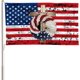 thumbnail image 1 of Bandera patriótica con estrellas y rayas, corona de águila, 28 x 40 pulgadas, doble cara, para exteriores, bandera grande del 4 de julio, Día de los Caídos en EE. UU., decoración para casa, patio y, 1 of 6