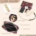 thumbnail image 3 of FORMRS Women Crossbody Purse with Chain Strap Vegan Leather Shoulder Handbag, Red Circles, 3 of 7