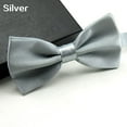 thumbnail image 3 of NUZYZ Men Solid Color Bowtie Necktie Tuxedo Wedding Party Adjustable, 3 of 7