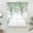 Green White, variant on Sage Green Eucalyptus Leaves Swag Valances for Windows, Kitchen Curtains 36 Inch Length 2 Panels Set, Spring Summer Botanical Short Curtains for Small Windows Rod Pocket Cafe Curtains Drapes 28"x36"