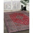 thumbnail image 3 of Ahgly Company Machine Washable Indoor Rectangle Traditional Rose Dust Purple Area Rugs, 2' x 3', 3 of 7