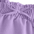thumbnail image 7 of CUZIBR Youth Girls Skirts Bohemian Solid Color High Waist Casual Ruffled Tiered Flowy Breathable Loose Fit Tunic Long Skirt Summer Comfortable A-Line Vacation Beach Dailywear,Purple,14-15 Years, 7 of 7