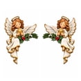 thumbnail image 4 of Clearance! 2PC Christmas Peekaboo Door Frame Decor, Door Corner Decor, Christmas Door Decorations (Angel), 4 of 6