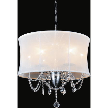 Crystal World 6 Light Chrome Drum Shade Chandelier Com Crystal World 6 Light Chrome Drum Shade Chandelier