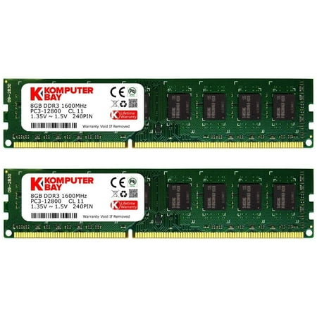 Komputerbay 16 Go (2x 8 Go) DDR3 PC3-12800 1600 MHz DIMM 240