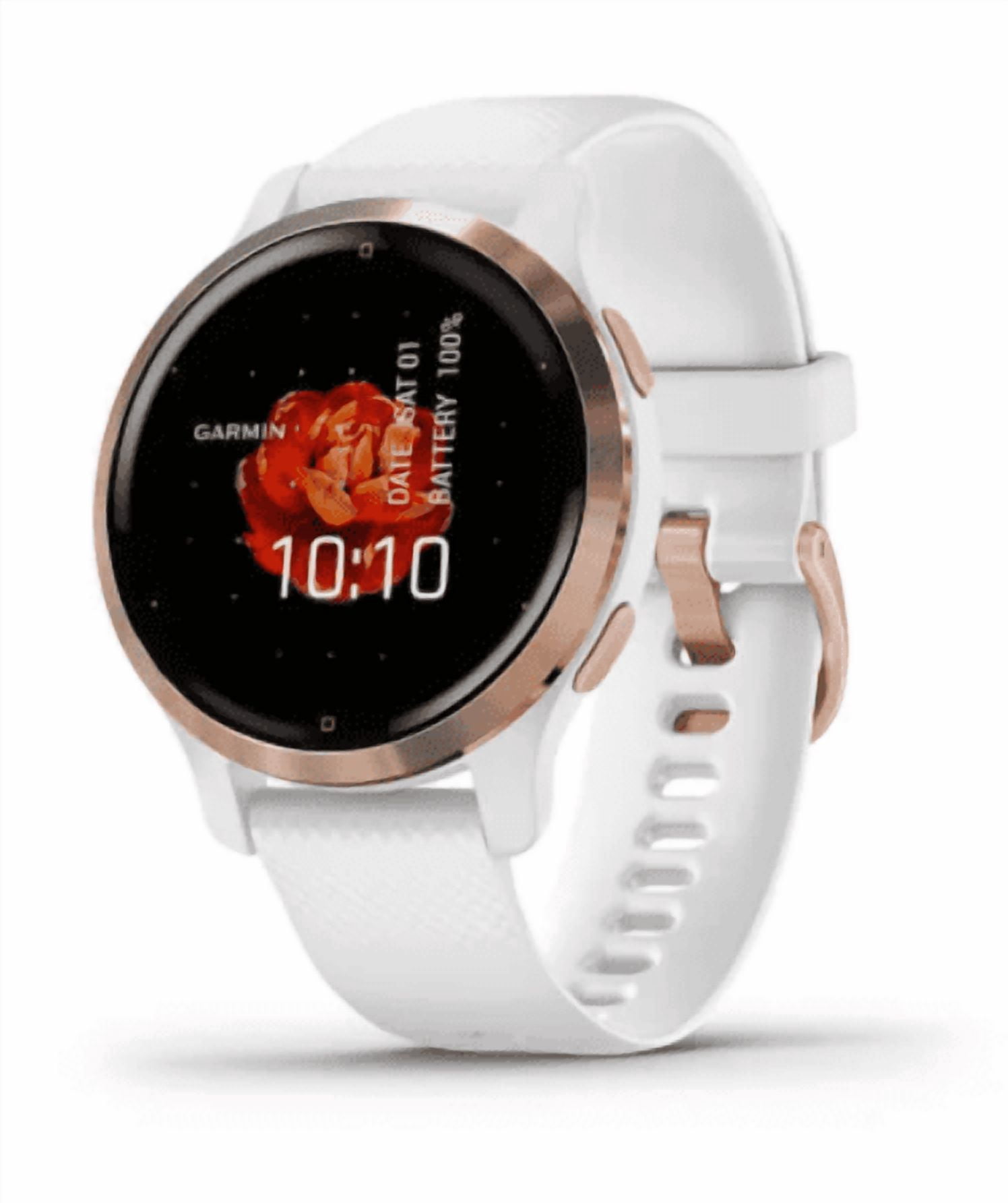 Garmin Venu 2s, Rose Gold Bezel with White Band, GPS Smartwatch (Garmin Certified )