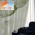 thumbnail image 5 of Marble Sage Green Blackout Curtains for Bedroom/Living Room, Pinch Pleated Black Out Curtains, Modern Abstract Ink Painting Luxury Room Darkening Window Drapes with Hooks 2 Panels, 39"x70", 5 of 8
