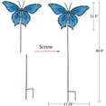 thumbnail image 2 of Metal Butterfly Garden Stake Decorative Butterfly Yard Stake, Cute Insect Decor Metal Yard Art Decor Outdoor Garden Decoration, 2 of 5