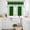 Green, variant on Black Vintage Kitchen Curtains Sets for Windows 24 Inch Length, Geometric Stripes Simple Lines Rod Pocket Window Treatments Tier Curtains and Valances Set for Bedroom/Bathroom