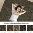 thumbnail image 3 of Tzou Braid Print Area Rug, Non-Slip Low Pile Washable Carpet for Living Room, Bedroom, Office, 3 of 7