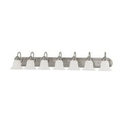 Nuvo 60-3283 - Ballerina - 7 Light 48" Vanity w/ Frosted White Glass