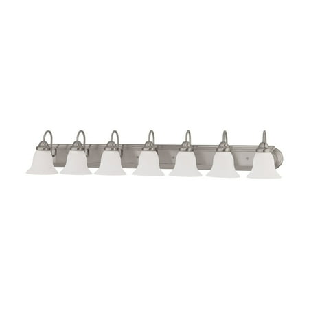 Nuvo 60-3283 - Ballerina - 7 Light 48" Vanity w/ Frosted White Glass