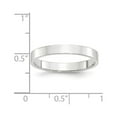 thumbnail image 3 of 10k White Gold 3mm Lightweight Flat Wedding Band Size 12.5 1WFLL030, 3 of 4