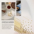 thumbnail image 4 of Servilletas de Cóctel Gold Dot (Paquete 50) Papel 3 con Lunares Perfectos para la Fiesta Cumpleaños, Despedida Soltera, Celebración Navideña y Bodas, 4 of 5