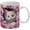 A361, variant on 3D Pink Flowers Blossoms White 3D Coffee Mug White Ceramic Coffee Mug Creative Ceramic Water Cup With Handle Birthday Gift 11Oz