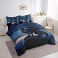 thumbnail image 3 of Homewish Wildlife Dragon 7-Piece Reversible King Comforter Set for Kids, Starry Sky Design, 3 of 8
