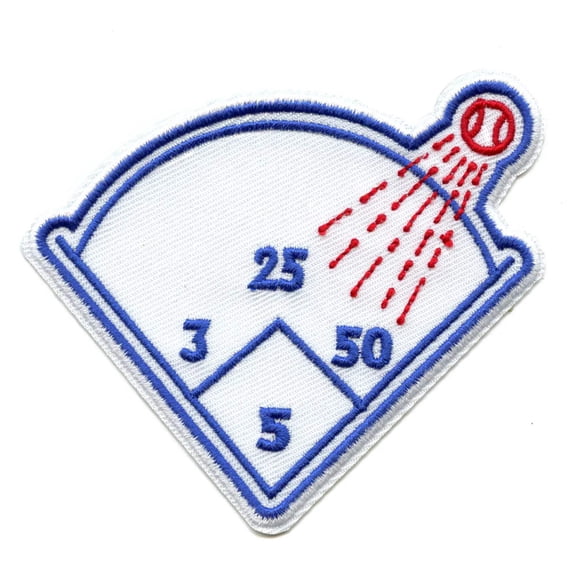 Los Angeles Baseball Homerun Grand Slam Diamond Field Patch Sports Parody Embroidered Iron-On