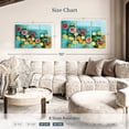 thumbnail image 4 of Elephant Stock Natural Citrus Fruits Wall Art - Horizontal Multi Panel Canvas - Dining Room Wall Decor - Food And Drink Multi Panel - Teal And Orange Decor - 45" x 28", 4 of 8