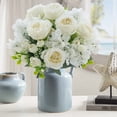 thumbnail image 7 of Horivan Artificial Silk Peony Flowers Bouquet, Realistic Home Wedding Decor, 30cm Large Bloom, for Centerpieces Wall Party Office Decoration, Faux Floral Arrangement, 7 of 7