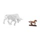 thumbnail image 5 of Estatua de toro y caballo, adorno moderno de resina, escultura, figura, obra de arte coleccionable, arte abstracto para entrada, mesa, escritorio, est, 5 of 8