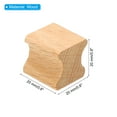 thumbnail image 2 of Uxcell 20x20mm Blank Wood Rubber Stamp Mounts, 12 Pack Wooden Rubber Stamp Handle Hard Wooden Blocks Style 2, Brown, 2 of 5