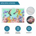 thumbnail image 6 of Teal Green Hummingbirds Placemats Set of 4, Spring Watercolor Flowers Plant Placemats for Dining Table, Place Mats for Kitchen Tabletop, Waterproof Wipeable Dining Table Mats Set, 6 of 9