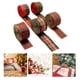 thumbnail image 3 of 5 uds cinta de Navidad con borde cinta de arpillera manualidades DIY Lino satinado para coronas decoración de de árboles de, 3 of 9