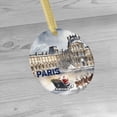 thumbnail image 3 of Louvre Paris France - French Travel Souvenir Landmark Museum Vacation Keepsake Ceramic Christmas Ornament Xmas Holiday Tree Gift, 3 of 3