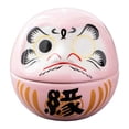 thumbnail image 1 of Pequeña muñeca Daruma de cerámica, figura japonesa en miniatura, escultura artística creativa para Rosa, 1 of 9