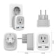 thumbnail image 4 of Adaptador de viaje TESSAN tipo E/F Alemania europeo con 2 USB, 4 of 7