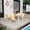 Beige,Tropical Orange,White, variant on Olurrisa 4-Pack Tropical Orange Chairs – Red Oak Wood Legs & PP Seat with Modern folding indoor/outdoor square table- PP tabletop with metal legs(White, khaki)