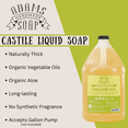 thumbnail image 4 of Lemongrass Organic Liquid Castile Hand Soap 1 Gallon Refill Adams Handmade Soap, 4 of 4