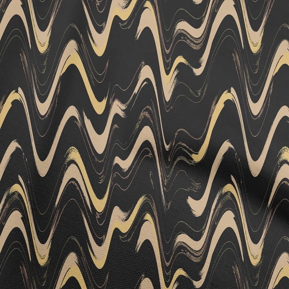 oneOone Polyester Spandex Black Fabric Geometric Quilting Supplies Print Sewing Fabric By The Yard 56 Inch Wide-9F
