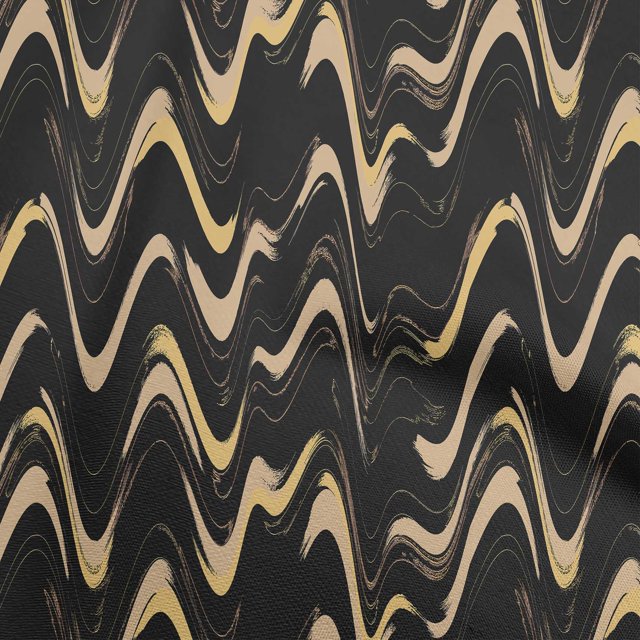 oneOone Velvet Black Fabric Geometric Sewing Craft Projects Fabric Prints By Yard 58 Inch Wide-JW