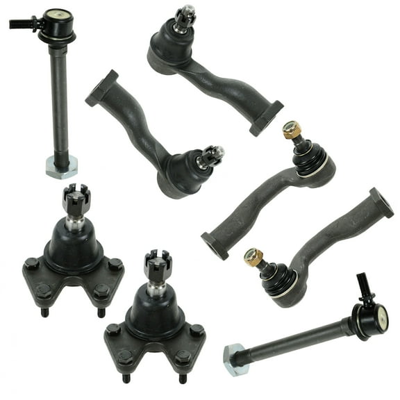 TRQ Steering Suspension Kit Set of 8 Ball Joints Tie Rods Sway Bar Links for Kia PSA59235 Fits select: 1995-2002 KIA SPORTAGE