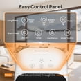 thumbnail image 3 of FLANUR Space Heater for Indoor Use, 1500W Portable Electric Heater with Thermostat, WiFi and APP Control, Overheat & Tip-Over Protection, 12H Timer,, 3 of 8