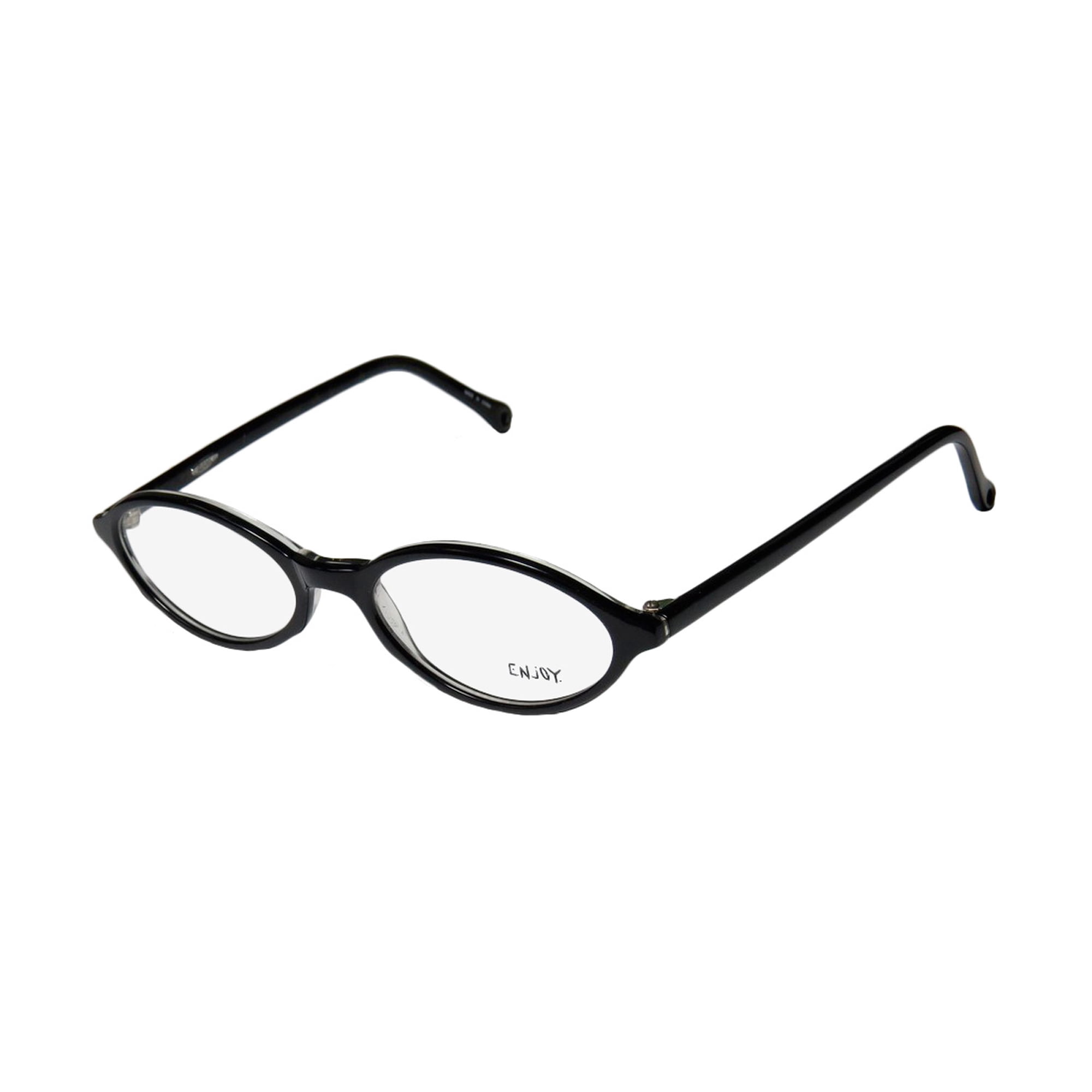 NEW ENJOY 2701 WOMENS/LADIES DESIGNER FULL-RIM BLACK FRAME DEMO LENSES 49-17-140 EYEGLASSES/EYEGLASS FRAME