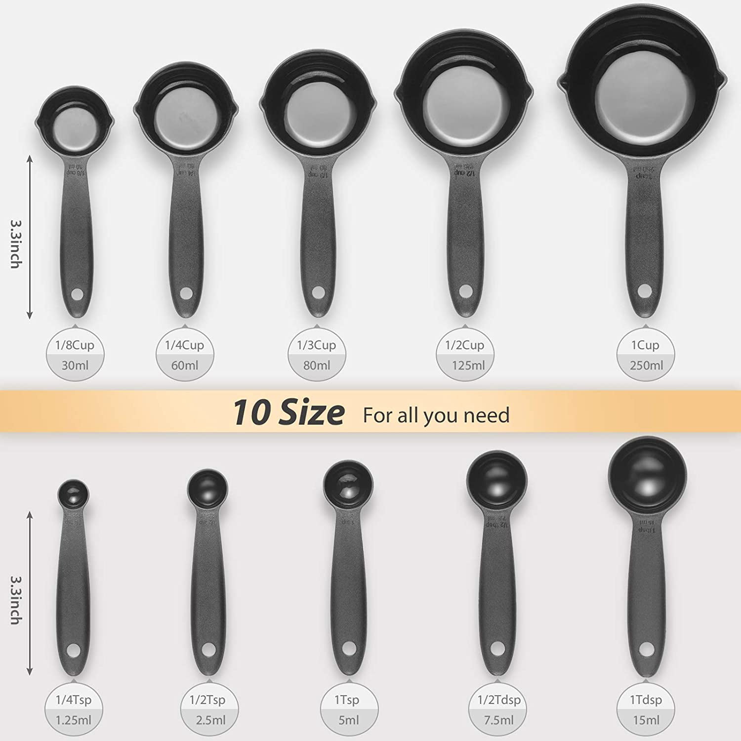Buy Super-Useful Colorful 10PCS Kitchen Tools Measuring Spoons Measuring  Cups Spoon Cup Baking Utensil Set Kit Measuring Tools Online at  desertcartEcuador