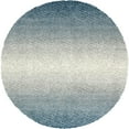 thumbnail image 2 of Rugs.com Athena Shag Collection Rug – 5' Round Blue Shag Rug Perfect For Kitchens, Dining Rooms, 2 of 9