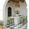 thumbnail image 7 of Elika White Faux Plaster Oval Dining Table, 7 of 7