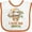 White and Orange, variant on Inktastic Cute Sloth I Love My Abuela Boys or Girls Baby Bib